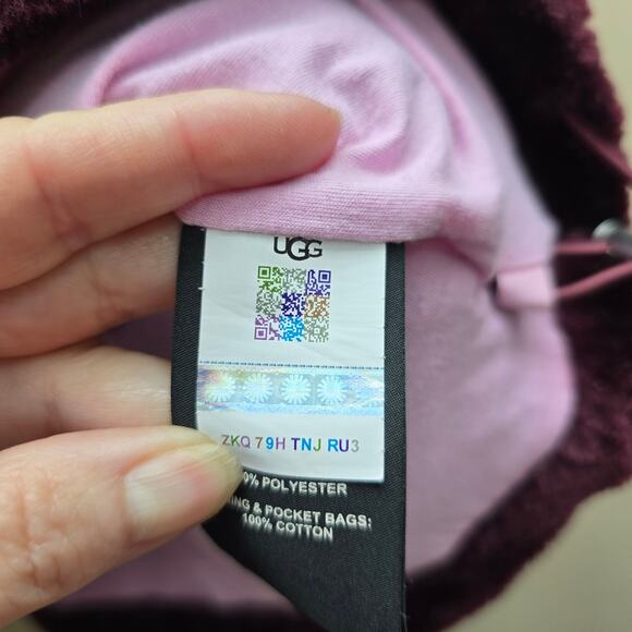 UGG Women's Pink and Purple Colorblock Jacket - Picture 3 of 7